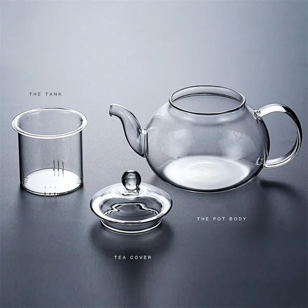 Heat Resistant Glass Teapot With Built In Filter 5