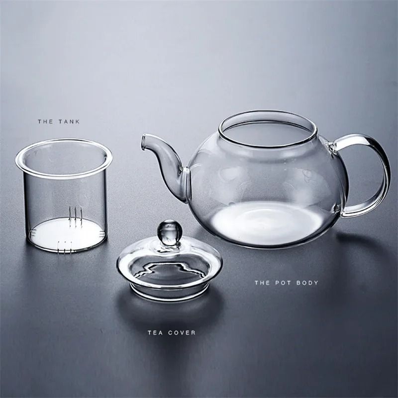 Heat Resistant Glass Teapot With Built In Filter 5