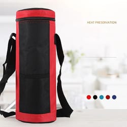 portable insulated cooler bag for bottles and drinks