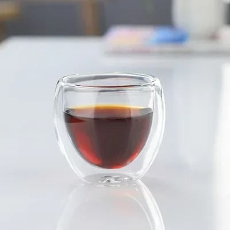 Double Wall Insulated Glass Cup For Coffee And Drinks 7