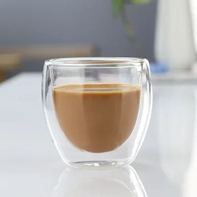 Double Wall Insulated Glass Cup For Coffee And Drinks 8