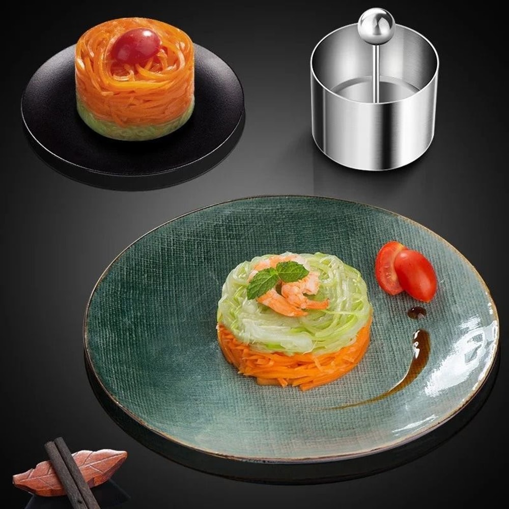Stainless Steel Rice Ball Mold With Press Handle 2