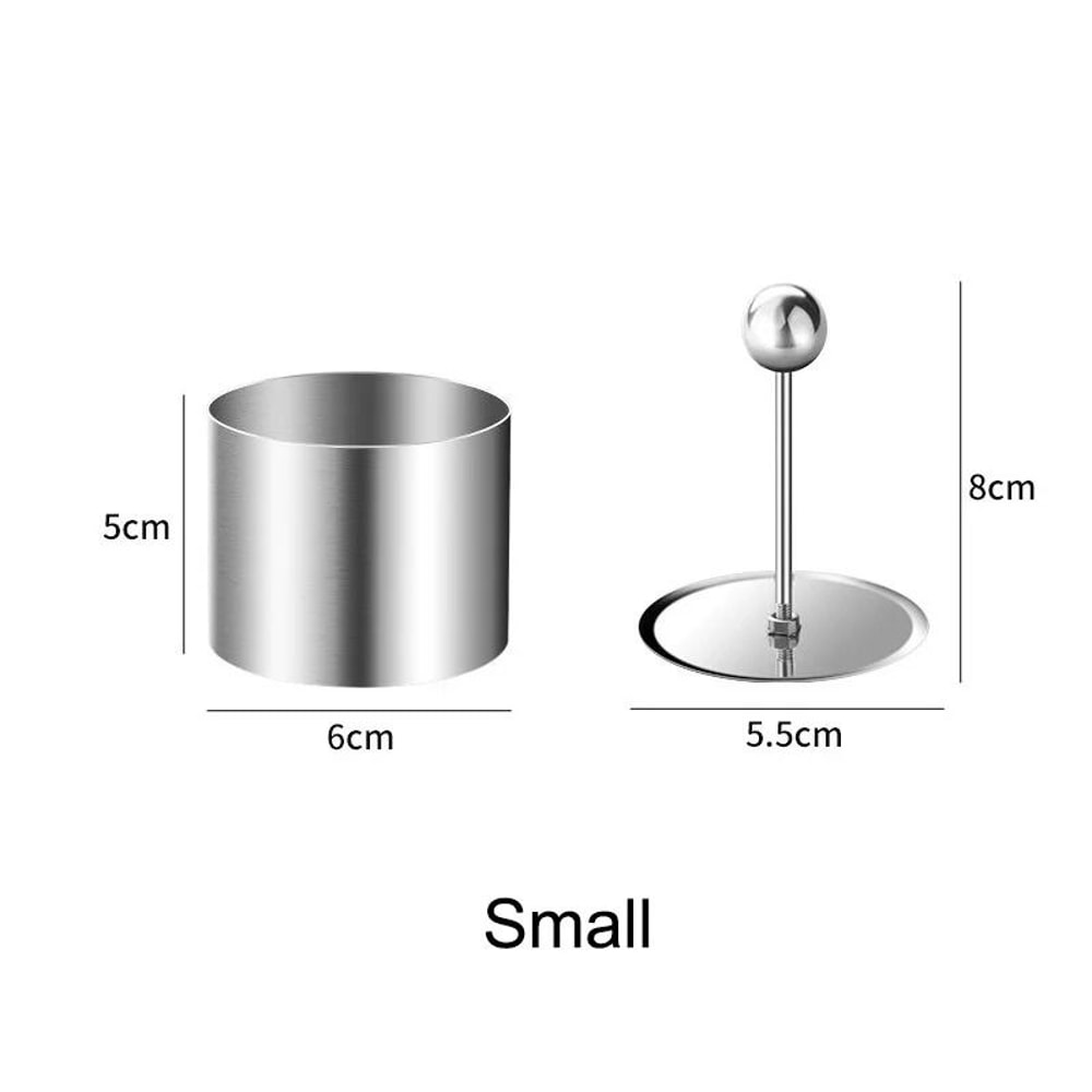 Stainless Steel Rice Ball Mold With Press Handle 6