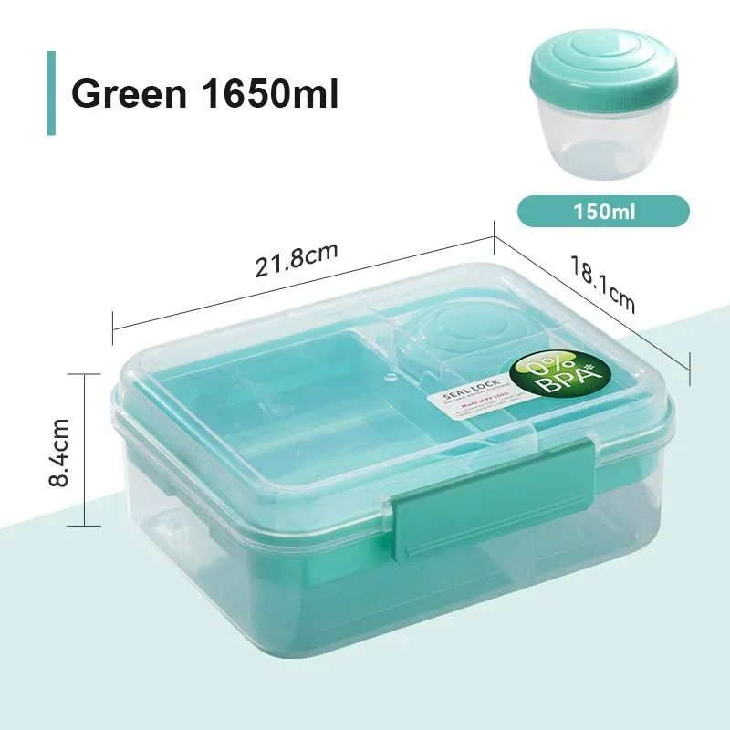 Double Layer Bento Lunch Box With Carry Handle 9