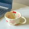 Handcrafted Irregular Flower Ceramic Coffee Mug 8