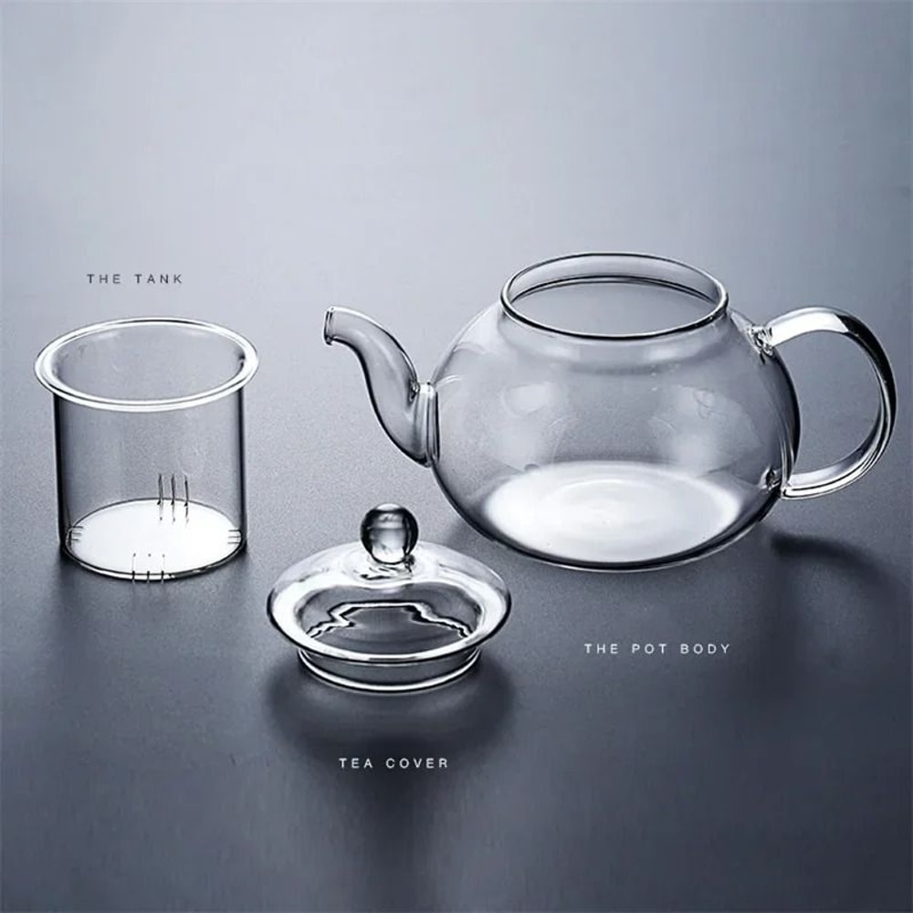Heat Resistant Borosilicate Glass Tea Pot With Filter 5