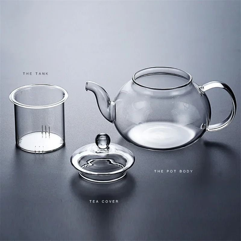 Heat Resistant Borosilicate Glass Tea Pot With Filter 5