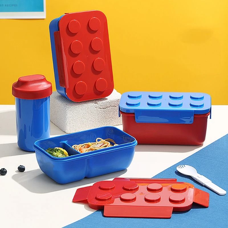 Creative Building Block Style Bento Lunch Box For Kids 1