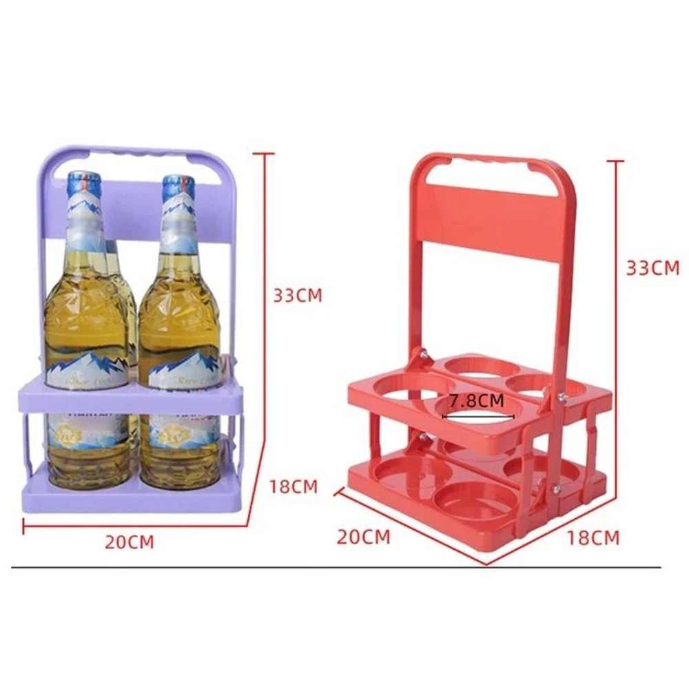Foldable Drink Carrier Rack For Cups And Bottles 6
