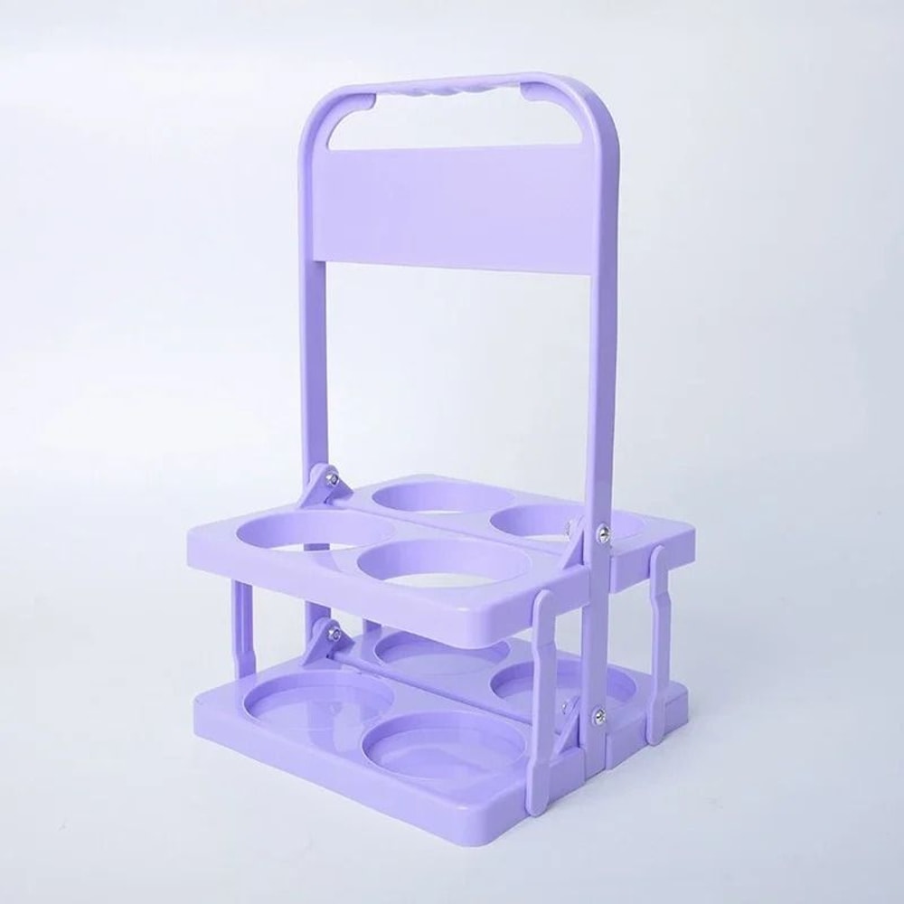 Foldable Drink Carrier Rack For Cups And Bottles 7