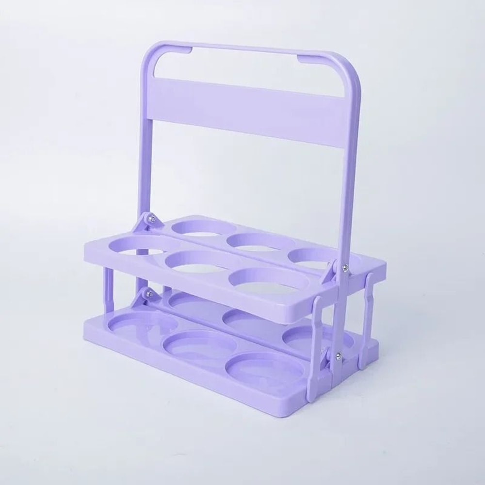 Foldable Drink Carrier Rack For Cups And Bottles 22