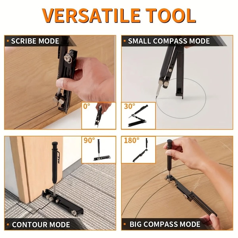 Multifunction Woodworking Scribing Tool With Deep Hole Pencil 6
