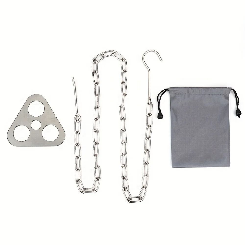 Portable Camping Tripod Hanging Rack For Campfire Cooking 7