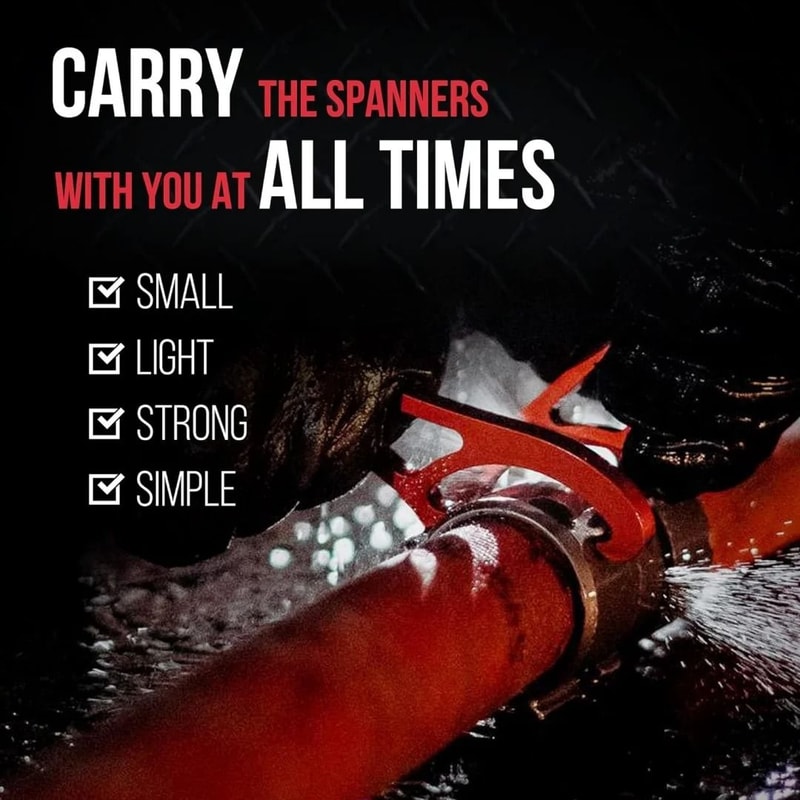 Mini Firefighter Spanner Wrench Set Lightweight Emergency Tool 1