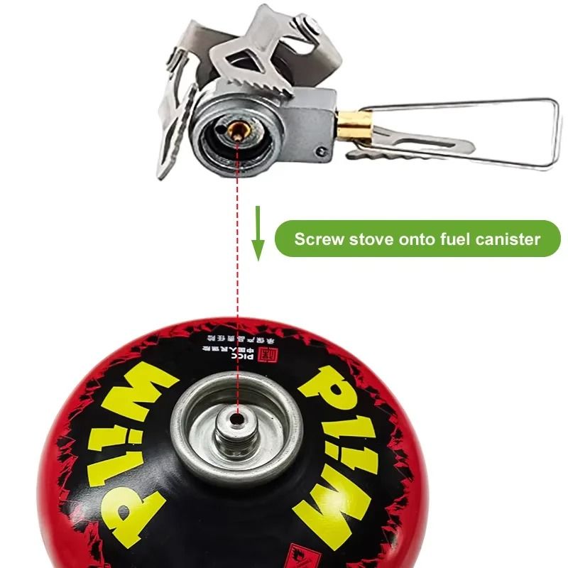 Ultralight Titanium Camping Gas Stove For Outdoor Cooking 4