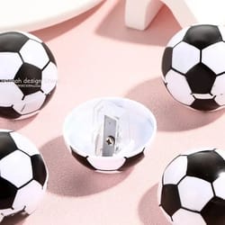 mini soccer pencil sharpener for kids and school use