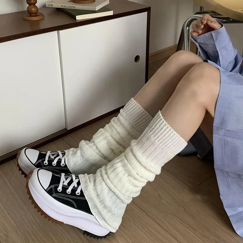 Lolita Style Knitted Leg Warmers For Women 9