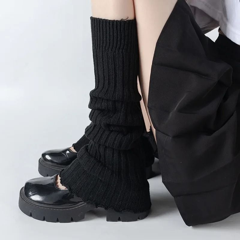 Lolita Style Knitted Leg Warmers For Women 3
