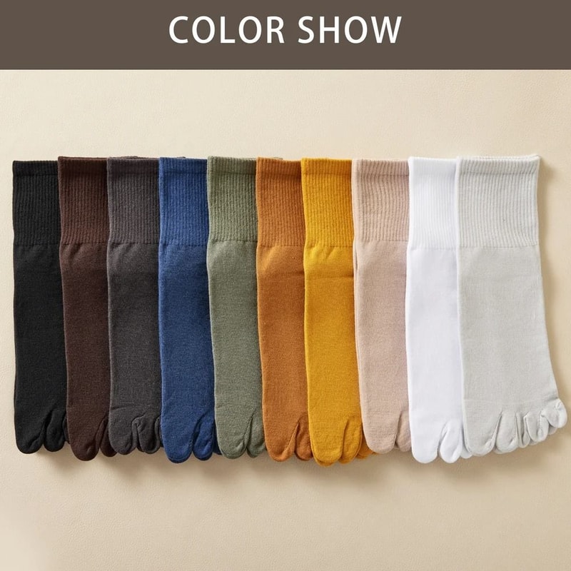 Mens Cotton Toe Socks For Sports And Daily Wear 2