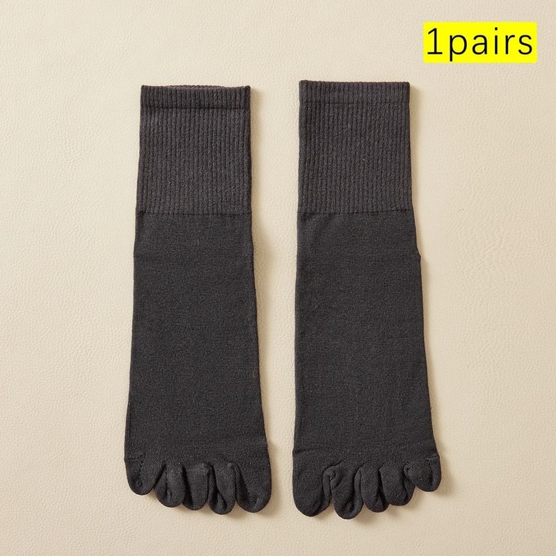 Mens Cotton Toe Socks For Sports And Daily Wear 6