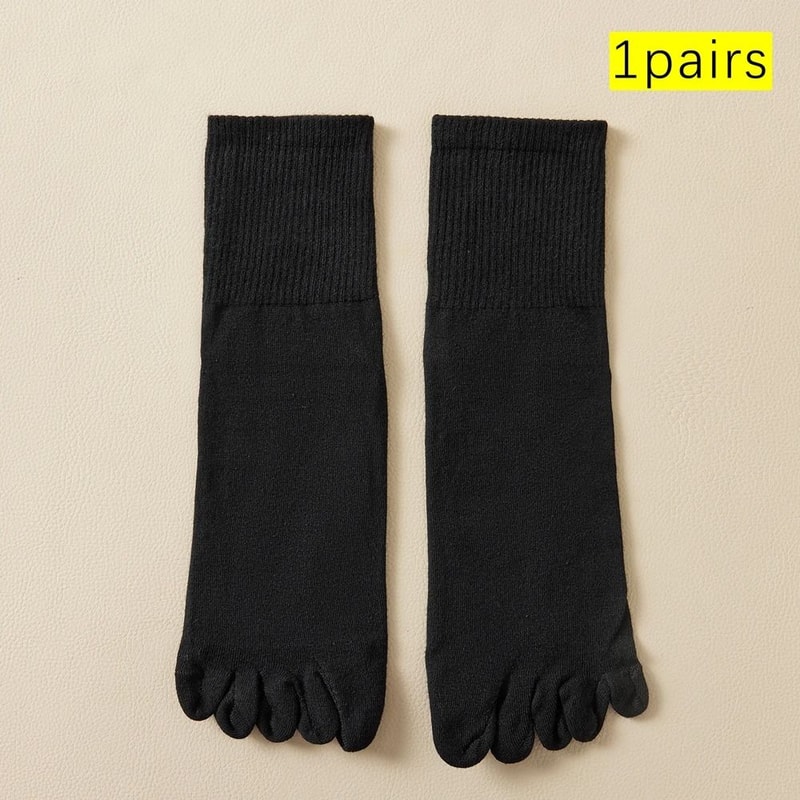 Mens Cotton Toe Socks For Sports And Daily Wear 7
