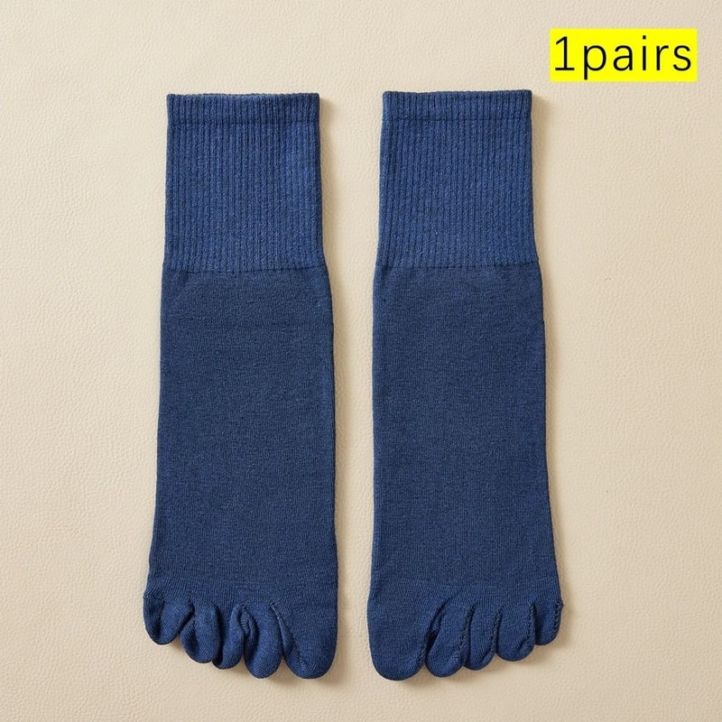 Mens Cotton Toe Socks For Sports And Daily Wear 10