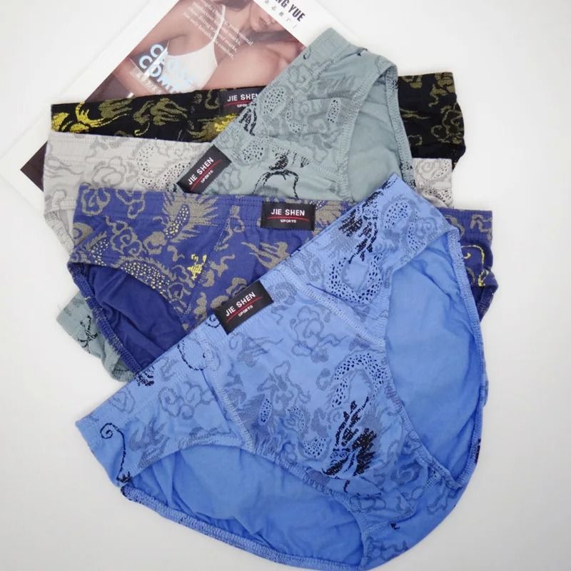Mens Cotton Briefs Breathable Comfort Underwear 5 Pack 4