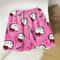 Cartoon Print Plush Lounge Pajama Pants For Women 1