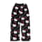 Cartoon Print Plush Lounge Pajama Pants For Women 13