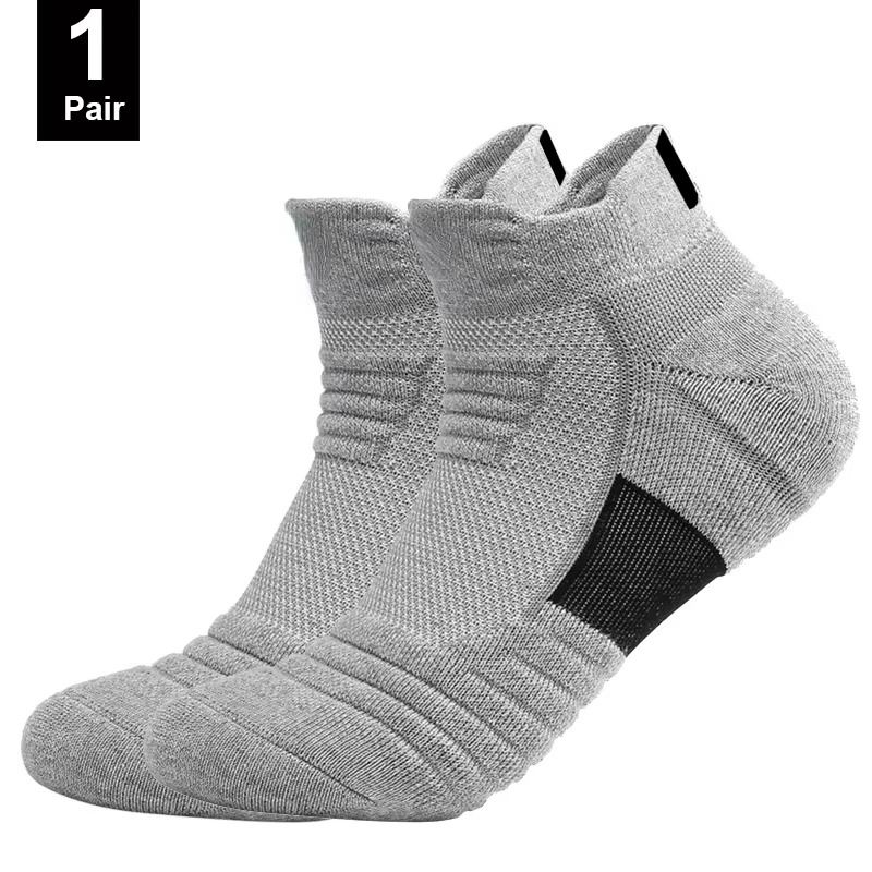 Mens Anti Slip Sports Socks Breathable Cotton Fit 5