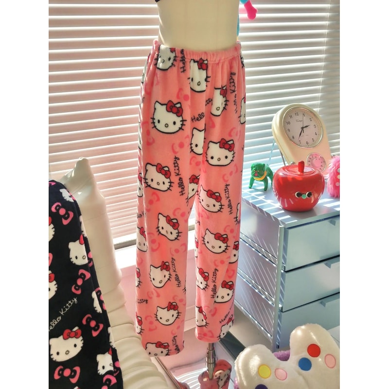 Womens Cartoon Pajama Pants Soft Lounge Sleepwear 4