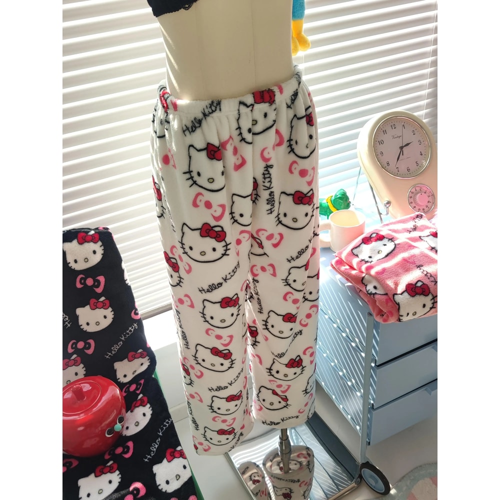 Womens Cartoon Pajama Pants Soft Lounge Sleepwear 5
