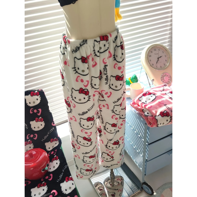 Womens Cartoon Pajama Pants Soft Lounge Sleepwear 5