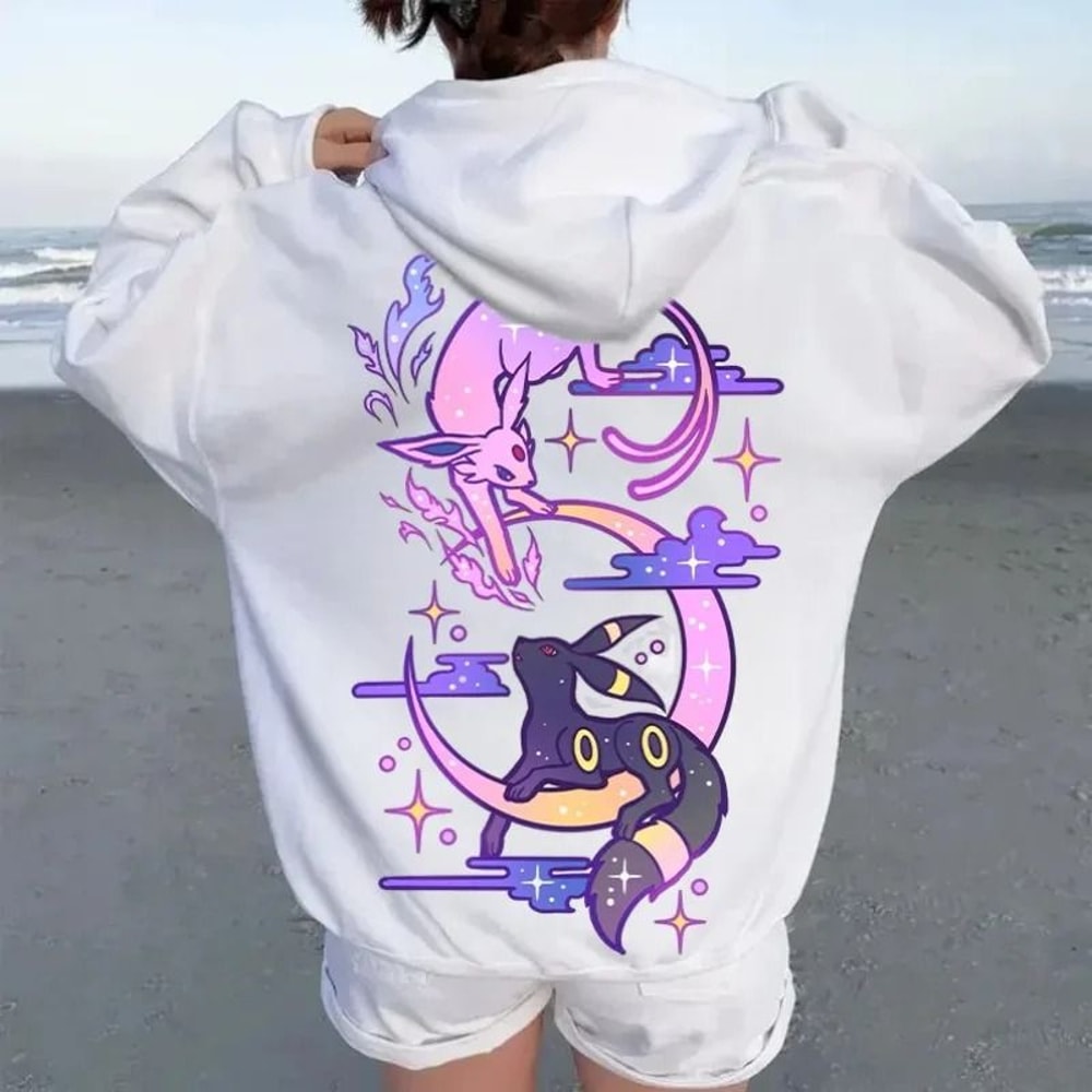 Graphic Print Oversized Hoodie Casual Unisex Sweater 0