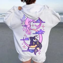 graphic print oversized hoodie casual unisex sweater