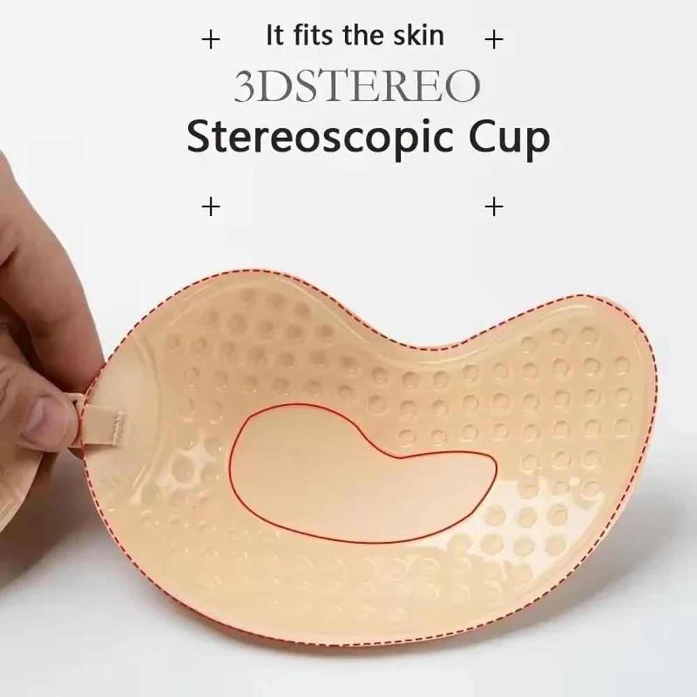 Invisible Stick On Lift Bra Strapless Seamless Push Up 2