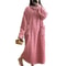Womens Winter Long Flannel Nightgown With Pockets 9
