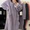 Womens Winter Long Flannel Nightgown With Pockets 3