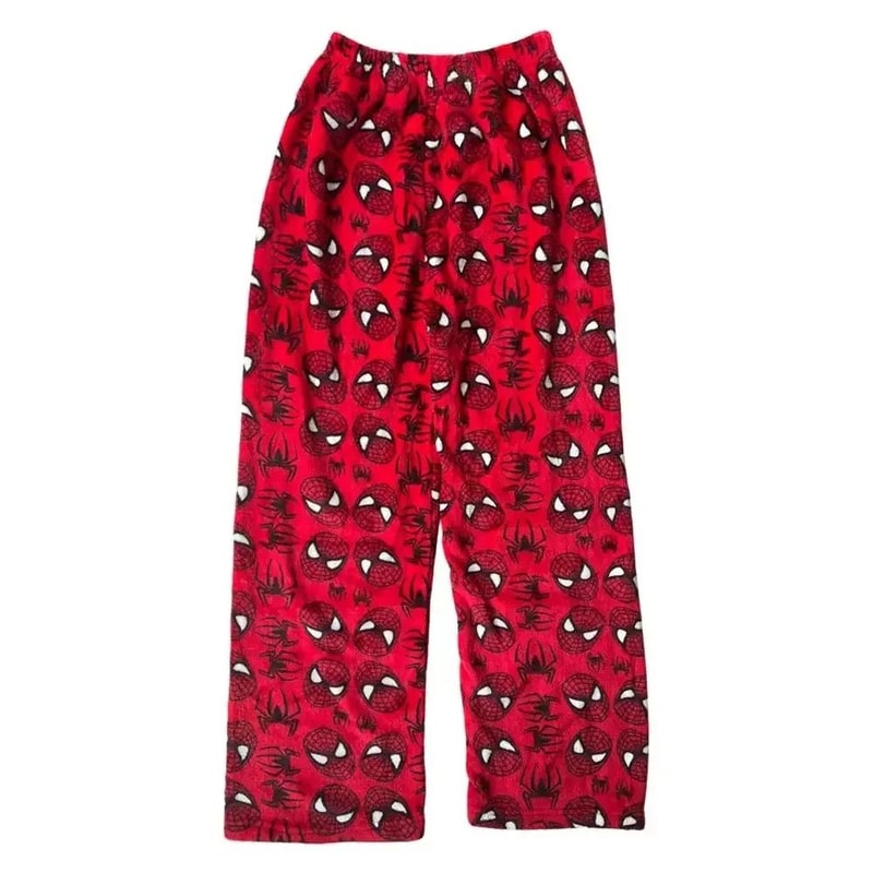 Y2K Cartoon Pajama Pants Soft Flannel Sleepwear Home Trousers 4