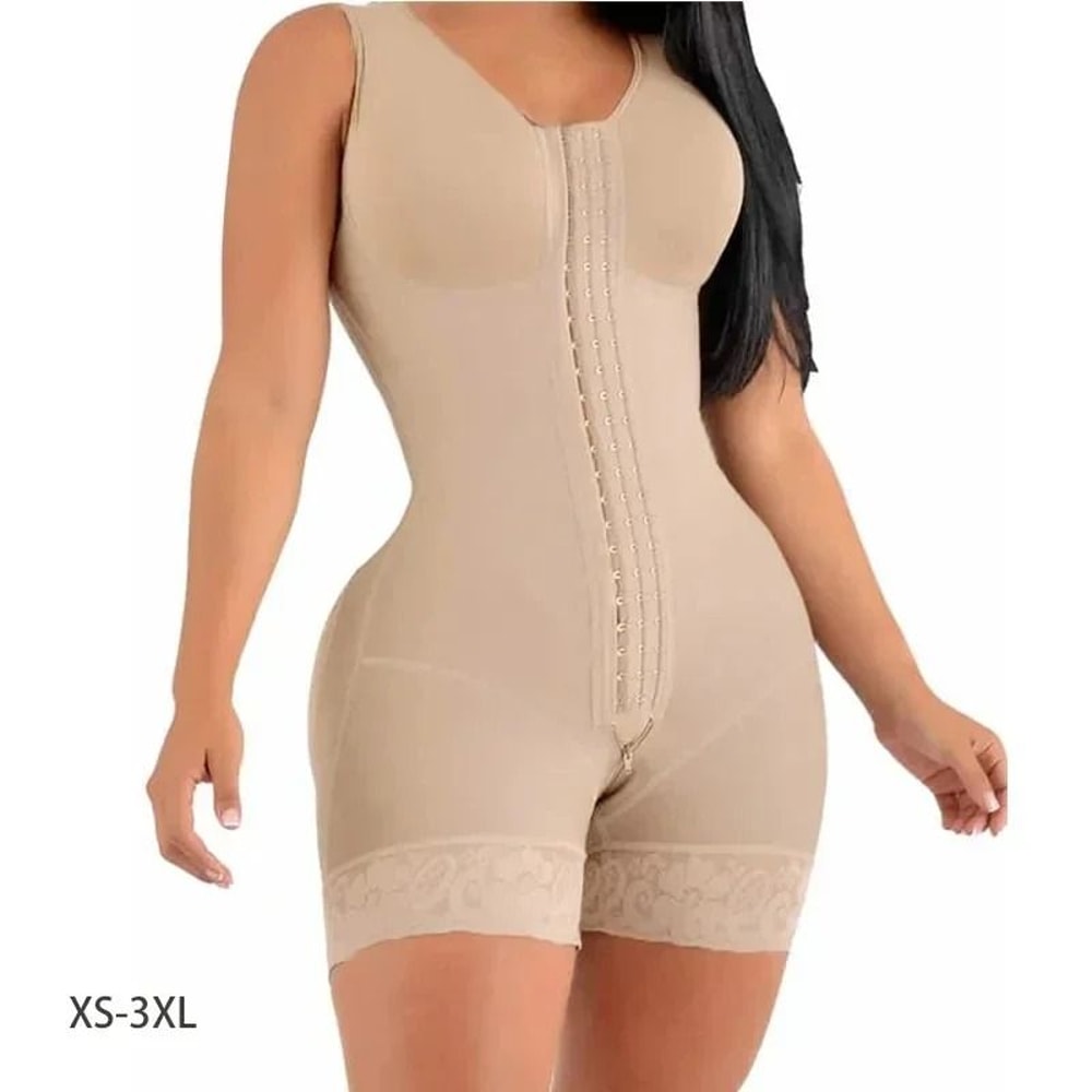 High Compression Full Body Shaper With Bust Support And Hook Closure 1