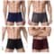 Plus Size Bamboo Fiber Mens Boxer Briefs Breathable Comfort Fit 4 Pack 2