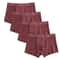 Plus Size Bamboo Fiber Mens Boxer Briefs Breathable Comfort Fit 4 Pack 4