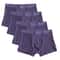 Plus Size Bamboo Fiber Mens Boxer Briefs Breathable Comfort Fit 4 Pack 7