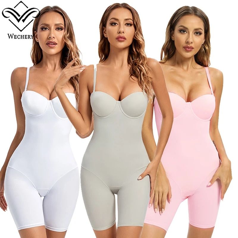 Womens Body Shaper Bodysuit Underwire Support Slim Fit Shapewear Romper 5