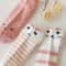 Womens Pink Cat Short Tube Socks Cute Low Cut Boat Socks 5 Pair Set 4