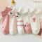 Womens Pink Cat Short Tube Socks Cute Low Cut Boat Socks 5 Pair Set 6
