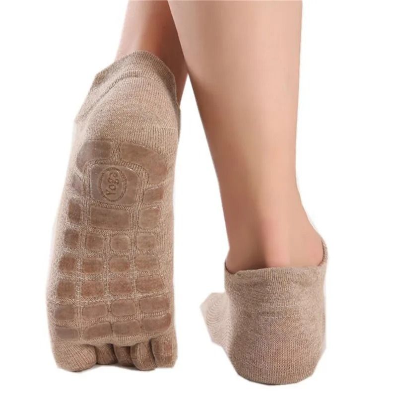 Mens Winter Five Finger Toe Socks Warm Non Slip Low Calf Floor Socks 9