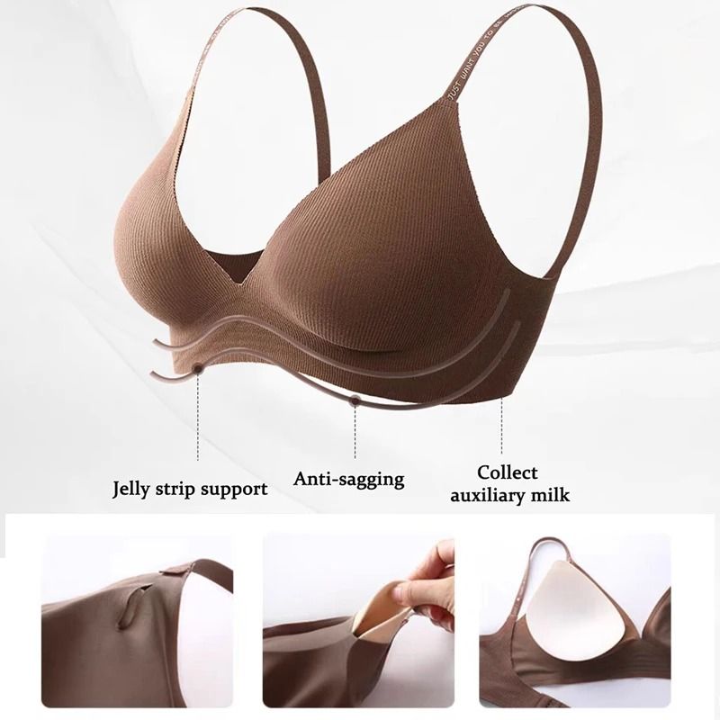 Seamless Deep V Wireless Bralette For Women 3