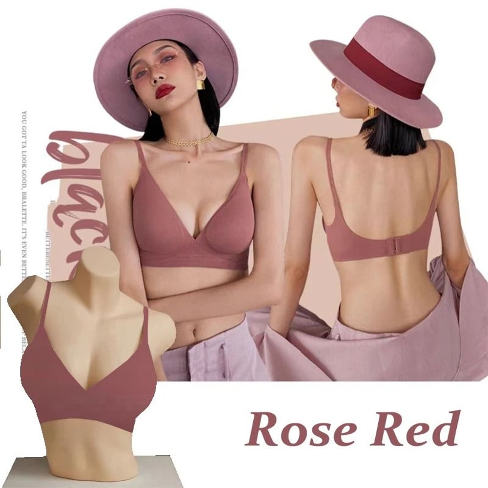 Seamless Deep V Wireless Bralette For Women 9