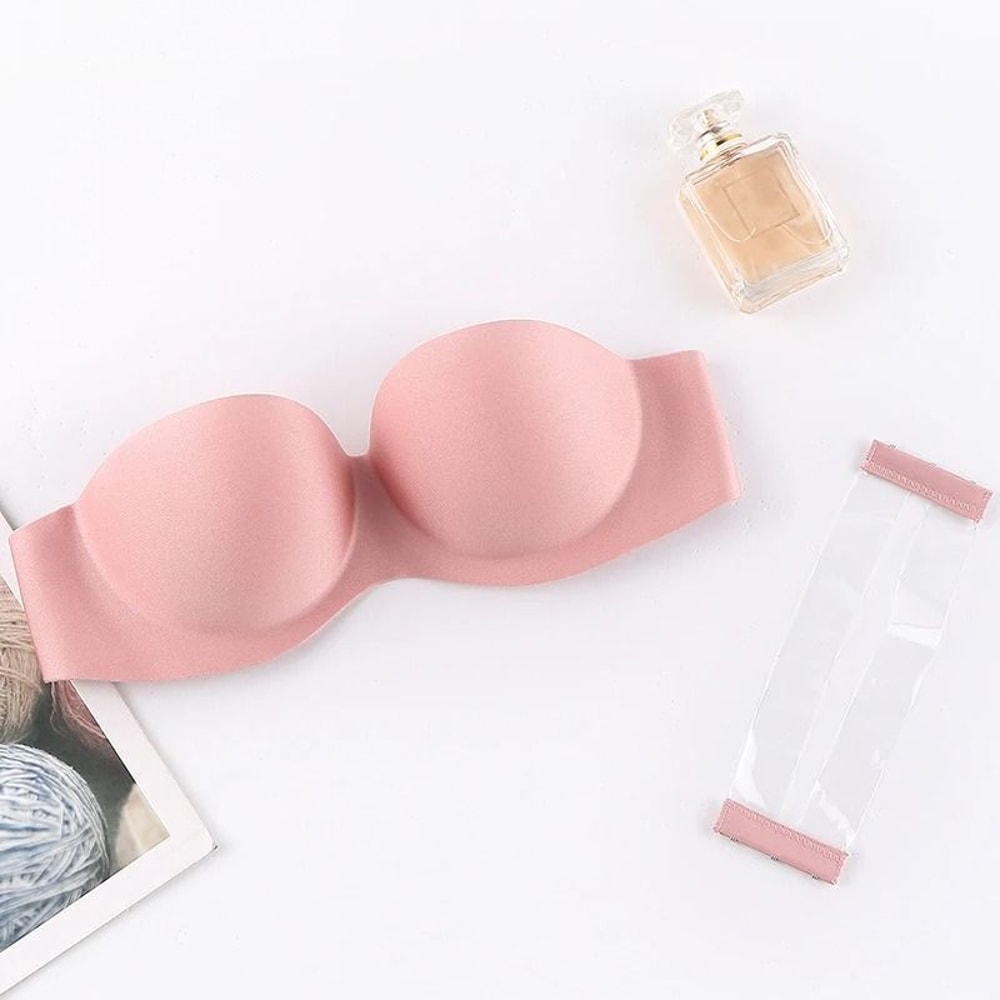 Invisible Strapless Push Up Bra With Front Closure 7
